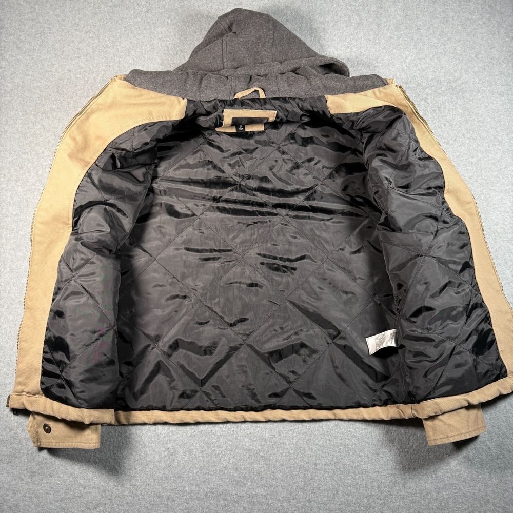 Hurley Canvas Jacket with Built‑In Hood — Men's Small — Tan - Picture 3 of 11